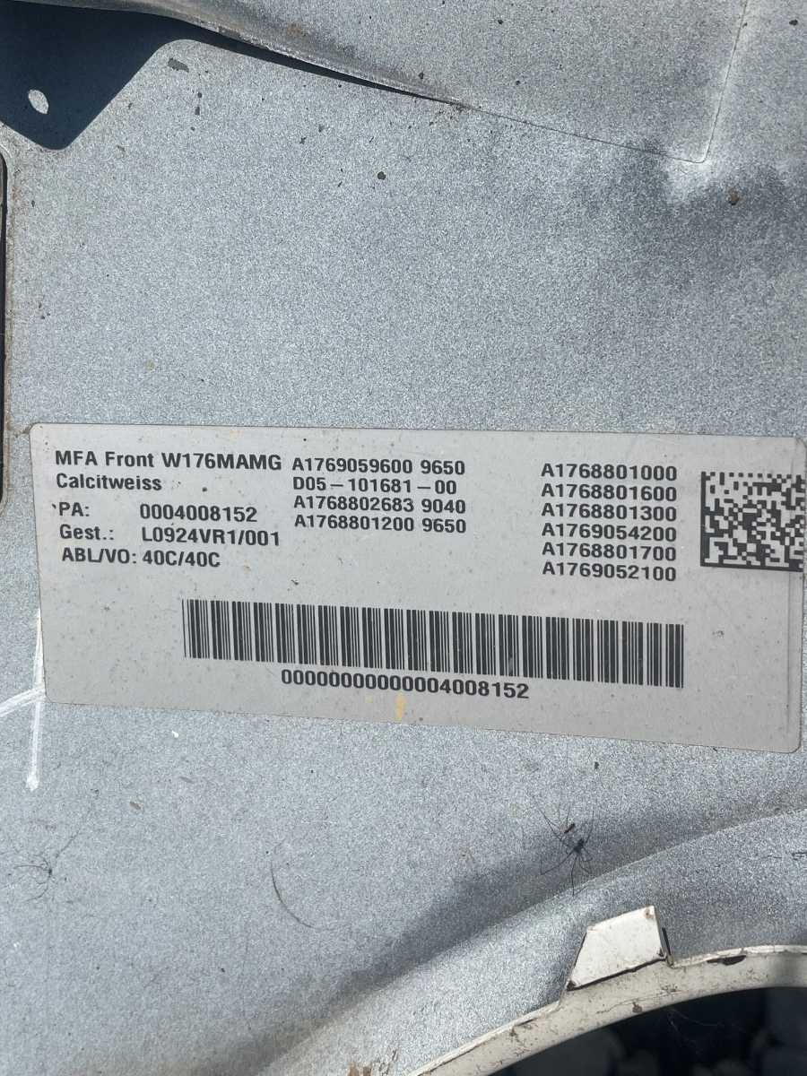 Bara fata MERCEDES-BENZ A-CLASS III W176 2012 - > A1768801000 – foto 7