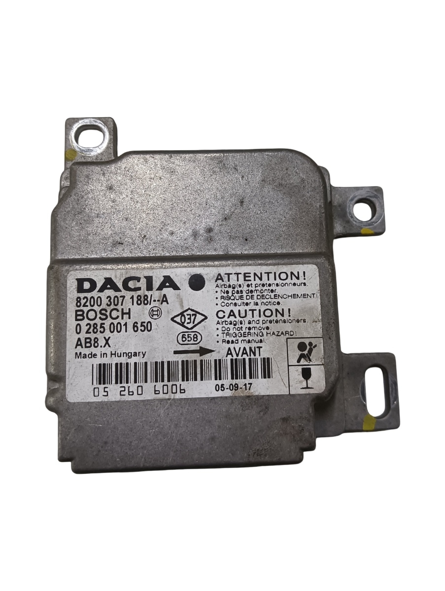 Calculator airbag  DACIA DUSTER 2017 - > 8200307188