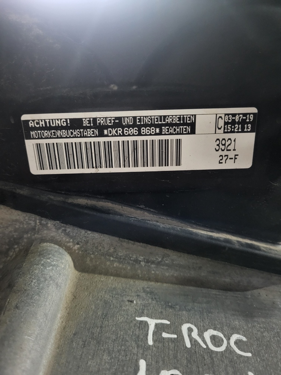 Motor VOLKSWAGEN T-ROC DKR 606 868 A11 2017 -> 1.0 TSI CHZJ – foto 3