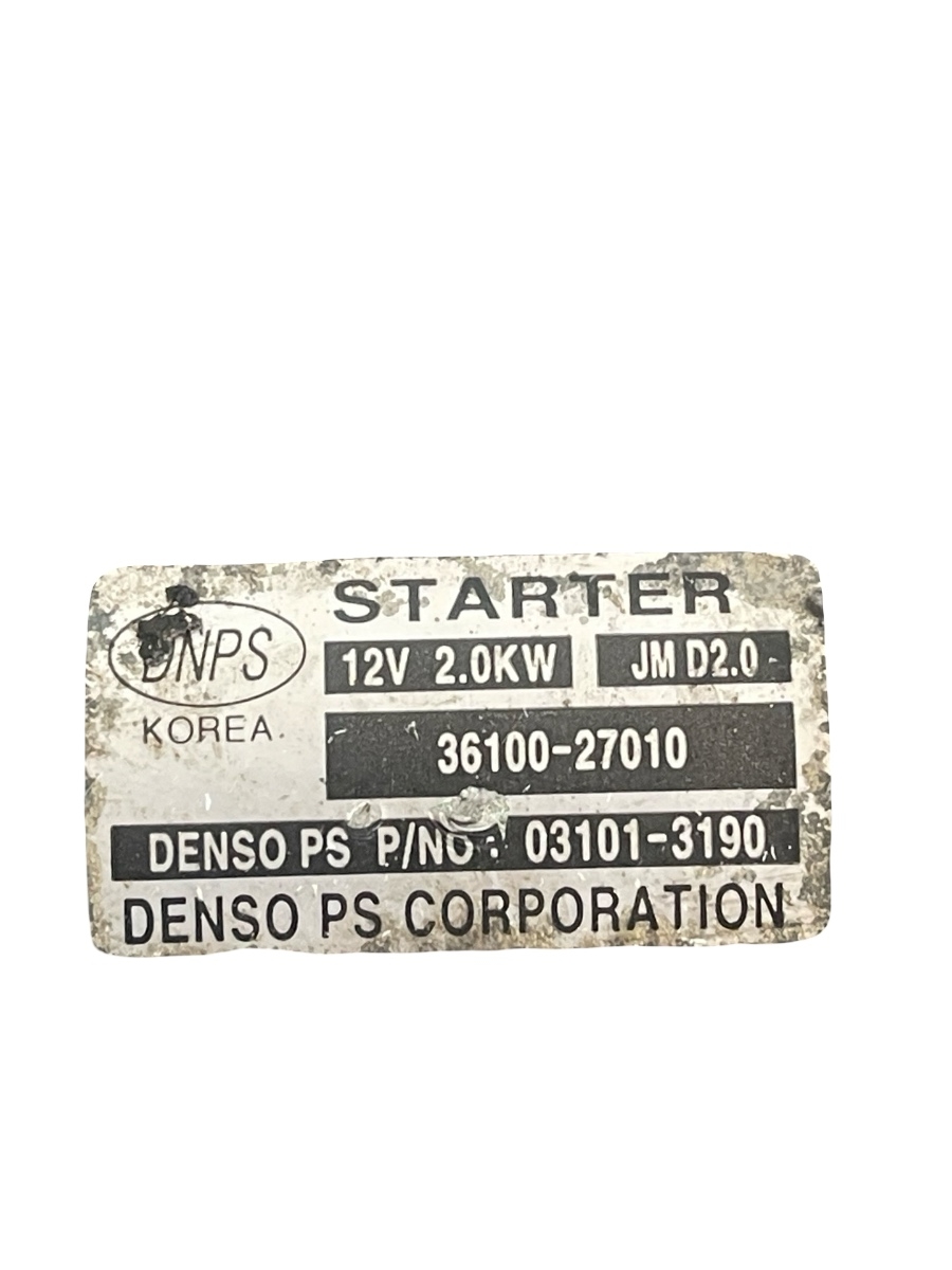Electromotor KIA SPORTAGE JE_, KM_ 2004 - >  2.0CRDI E4 36100-27010 – foto 3