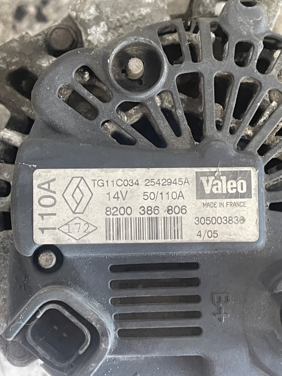 Alternator RENAULT SCENIC II JM0/1_ 2003 - > 1.5DCI 8200386806 – foto 2