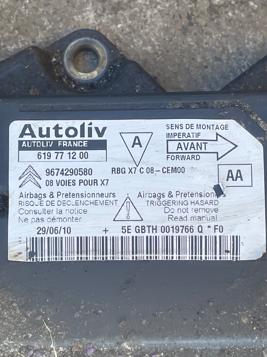 Kit airbag CITROËN C5 III RD_ 2008 619771200 – foto 4