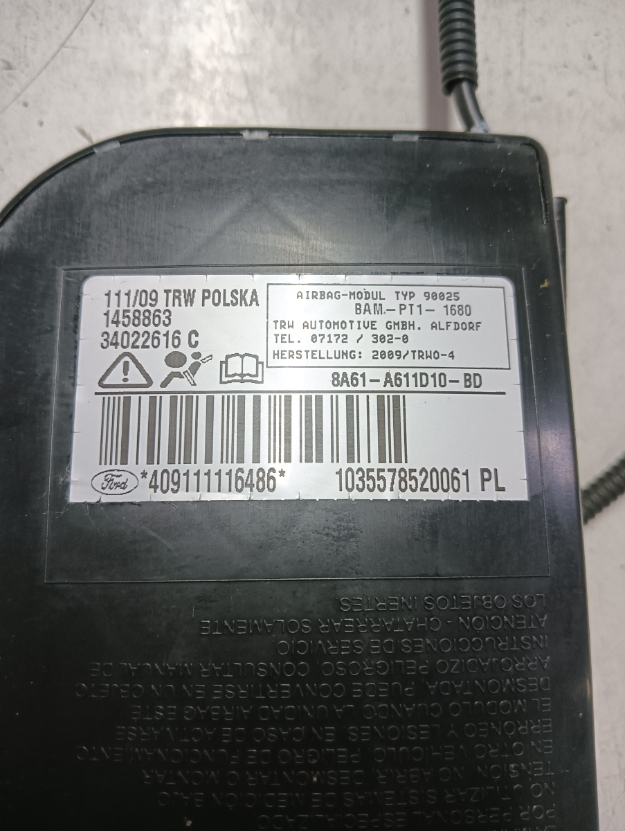Airbag scaun dreapta fata FORD FIESTA VI 2008 - > 8a61a611d10bd – foto 2