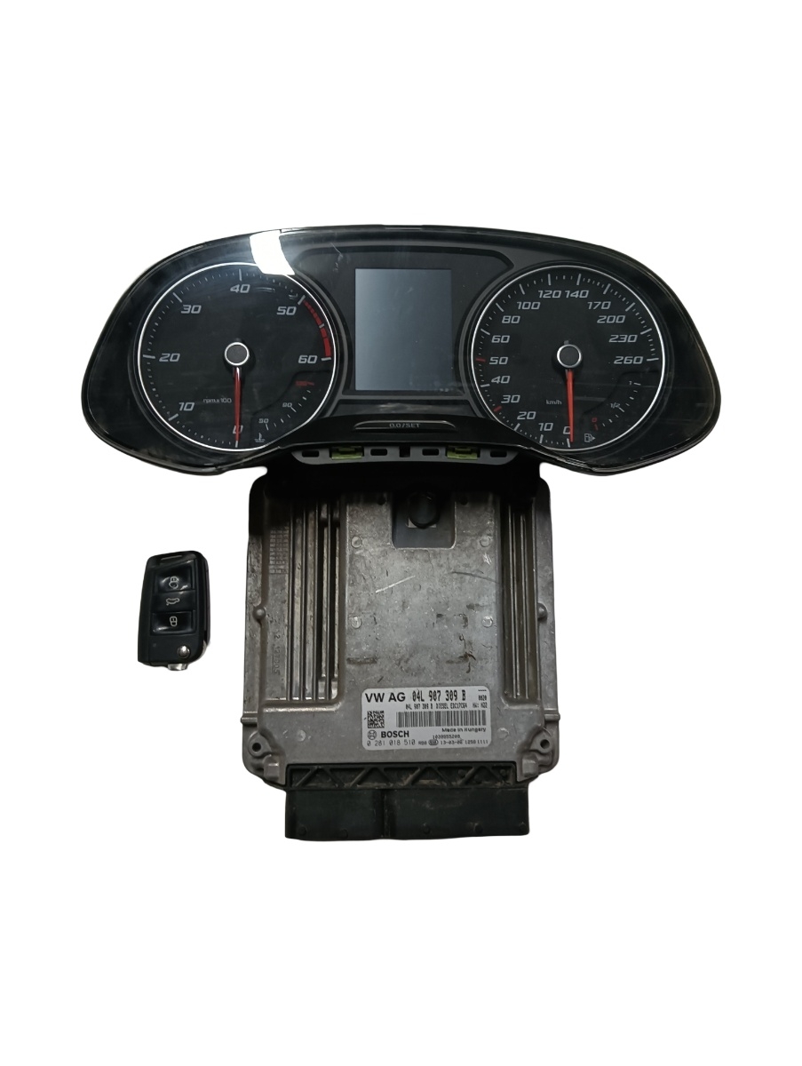 Kit pornire  SEAT LEON III 5F1 2012 , 2 chei ! - > 1.6 TDI CLHA 0281018510 04l907309b