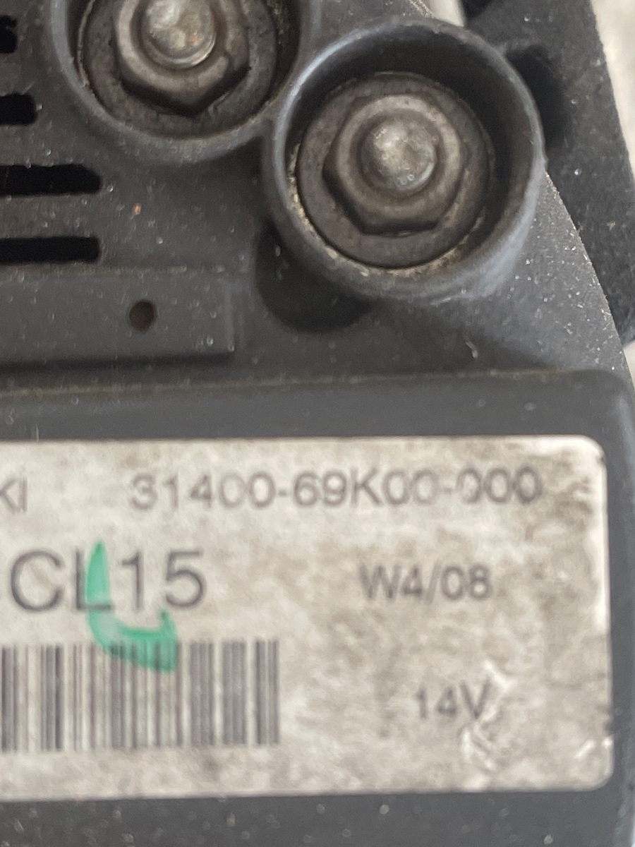 Alternator SUZUKI SX4 EY, GY 2006 - > 1.6 VVT M16A 31400-69K00-000 – foto 2