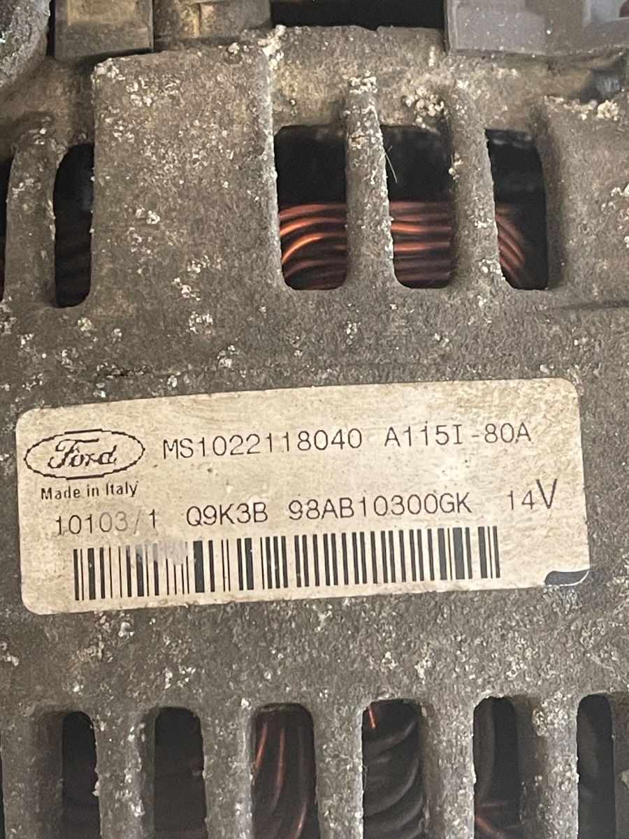 Alternator FORD FOCUS Hatchback  DAW, DBW 1998 - 2007 1.6 16V FYDA, FYDB, FYDC, FYDD, FYDH 98AB10300GK – foto 2