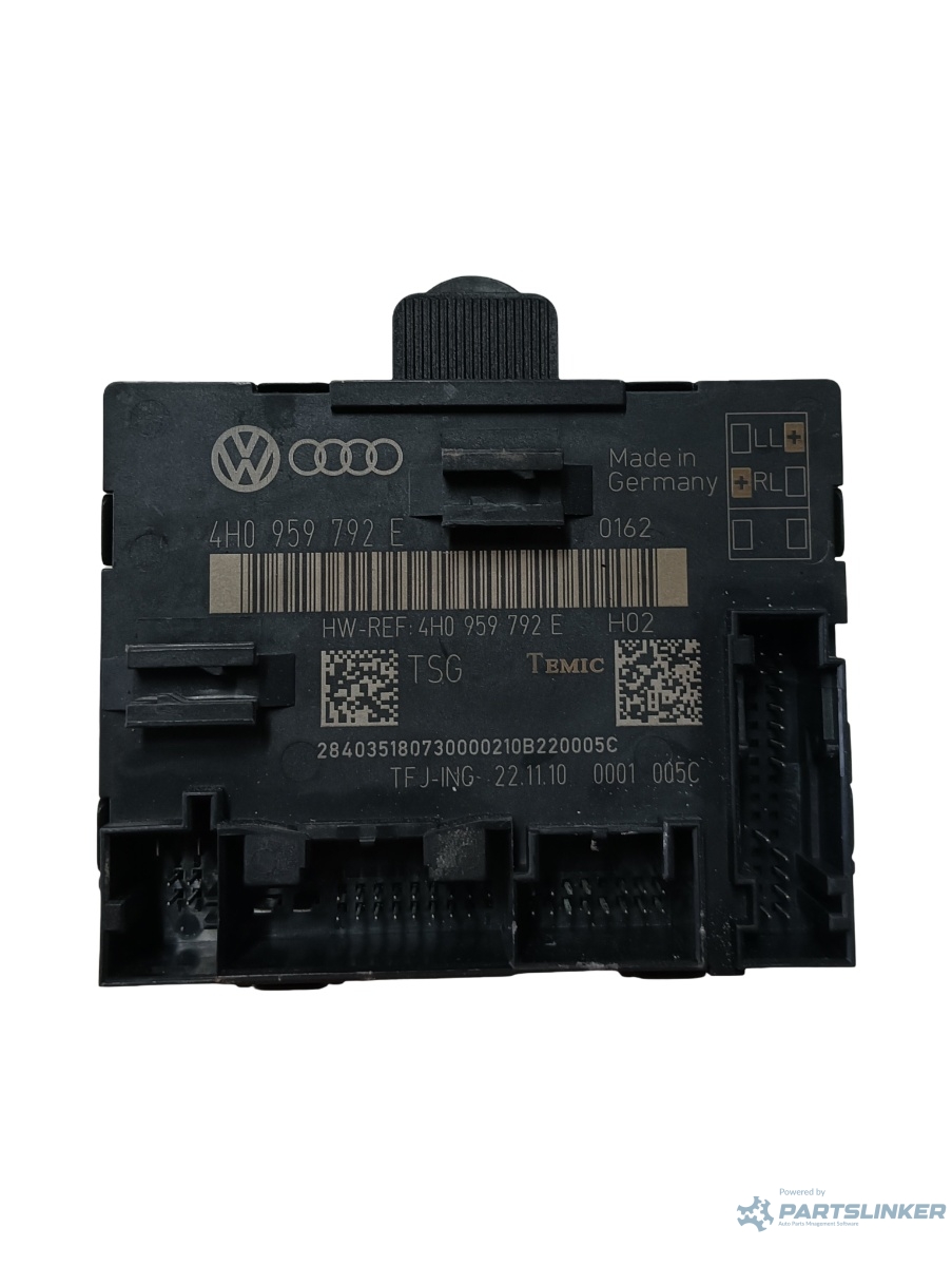 Modul de confort stanga fata AUDI A8 III 4H2, 4H8, 4HC, 4HL 2009 - 2018 4h0959792e