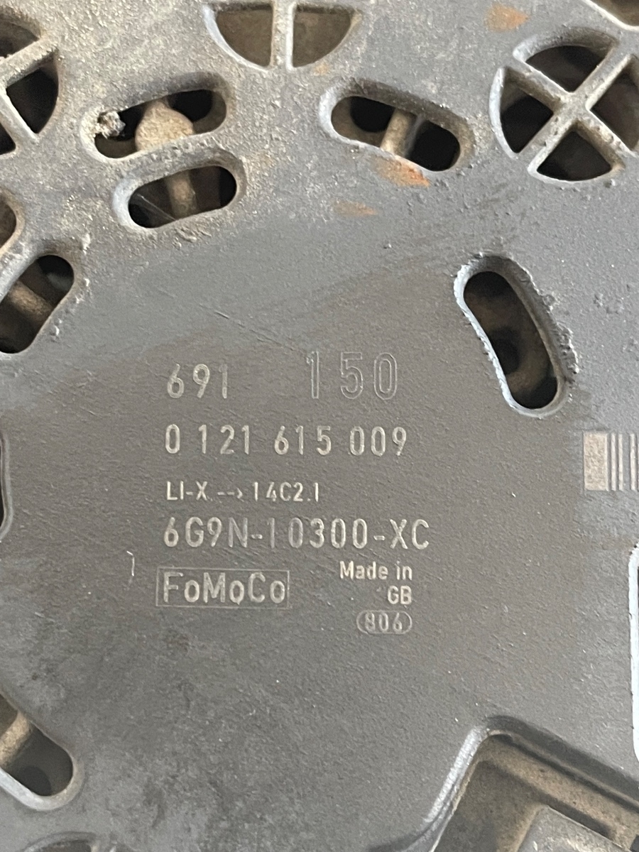 Alternator FORD FOCUS II DA_, HCP, DP 2004 - 2013 2.0 TDCi G6DE, G6DF 0121615009 – foto 2