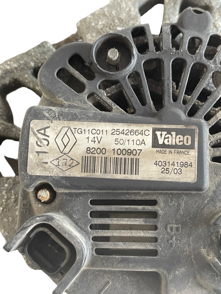 Alternator RENAULT MEGANE II BM0/1_, CM0/1_ 2001 - 2012 1.6 16V K4M 760 8200100907 – foto 2