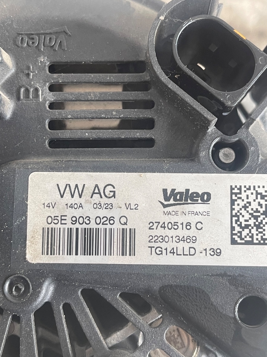 Alternator SEAT ARONA KJ7 2017 - > 1.0 TSI DLAA 05E903026Q – foto 3