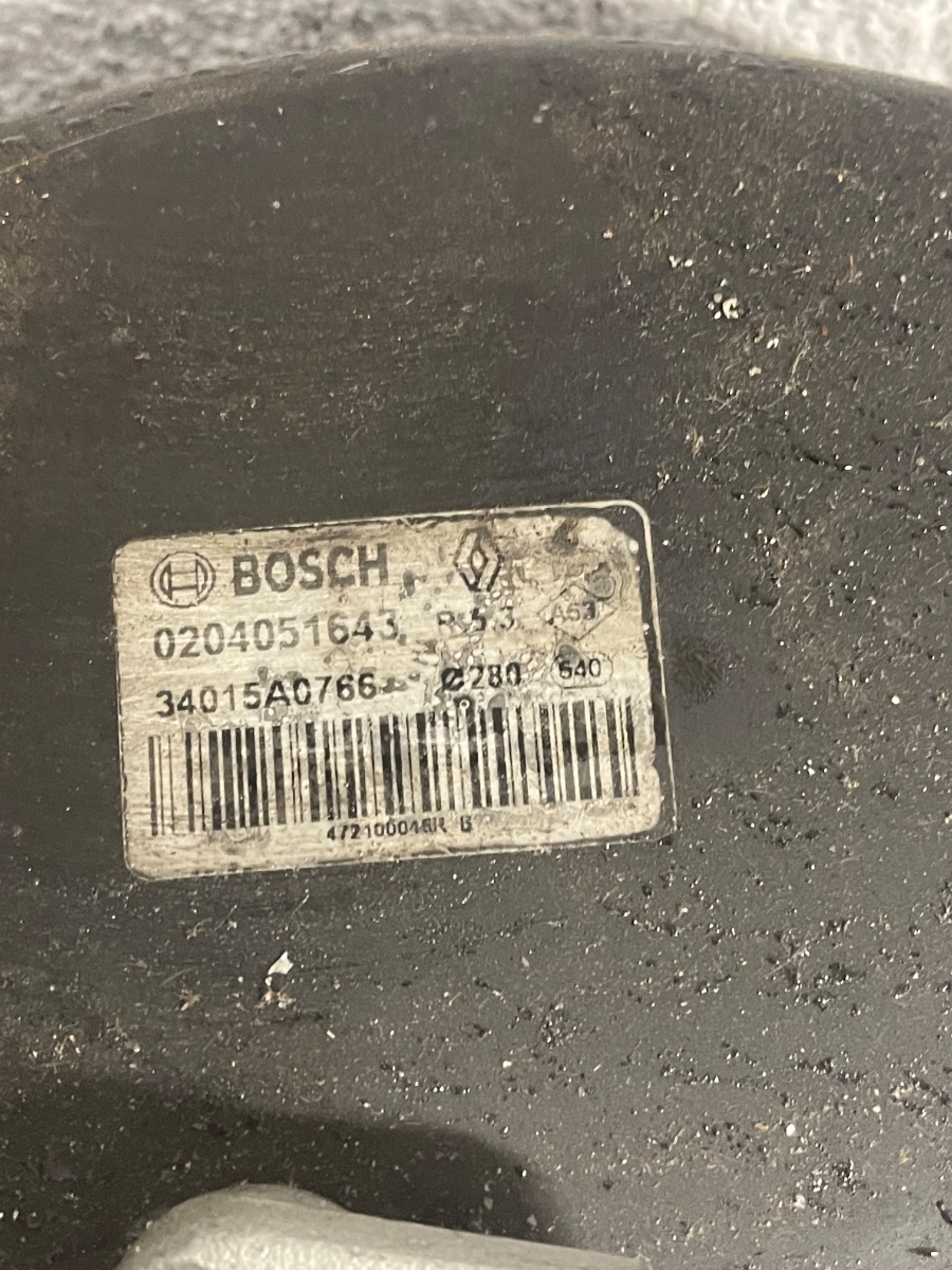 Tulumba frana RENAULT LAGUNA III BT0/1 2007 - 2015 0204051643 – foto 2