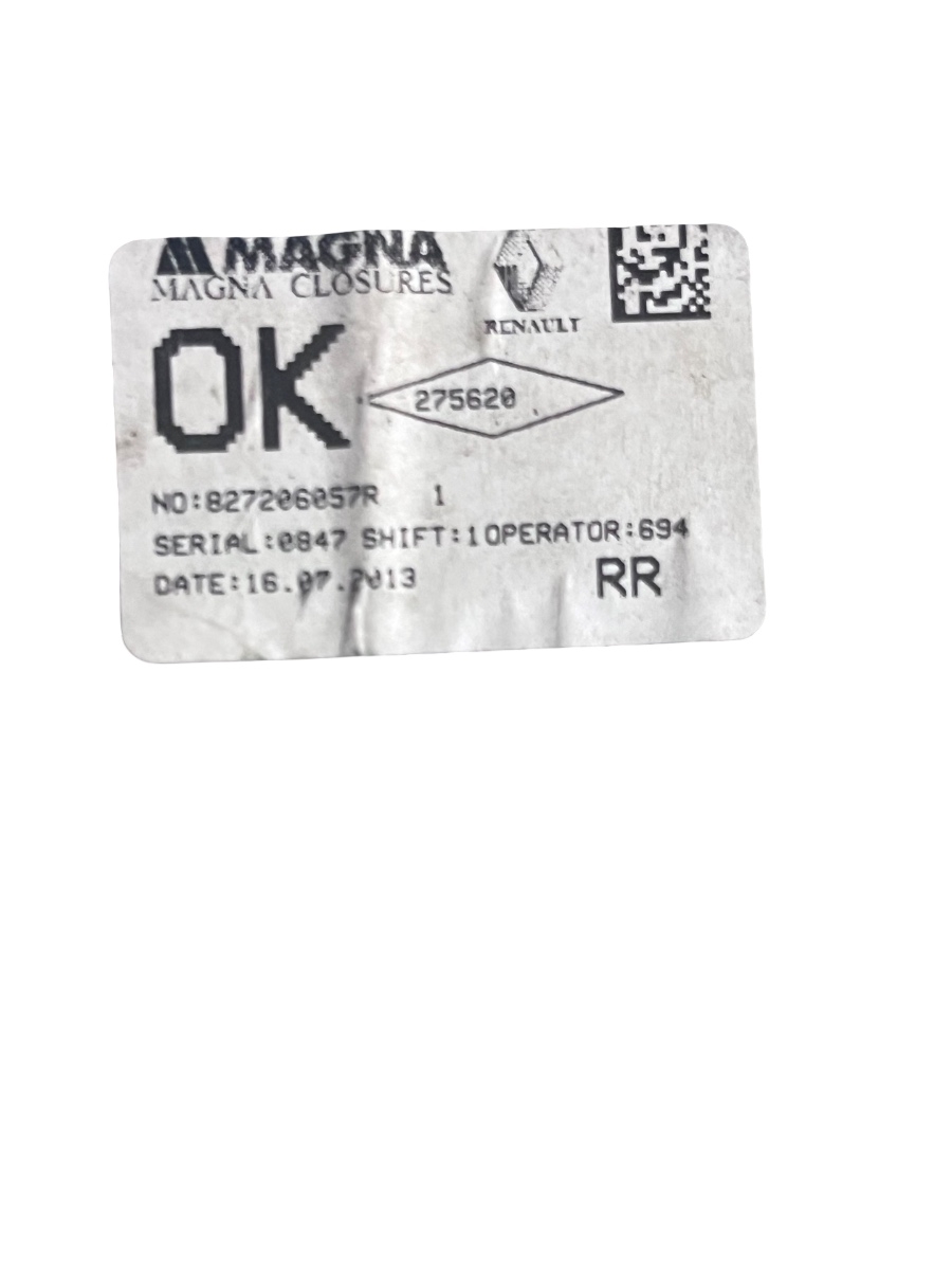Macara Geam dreapta spate DACIA SANDERO II 2012 - > 827206057R – foto 2