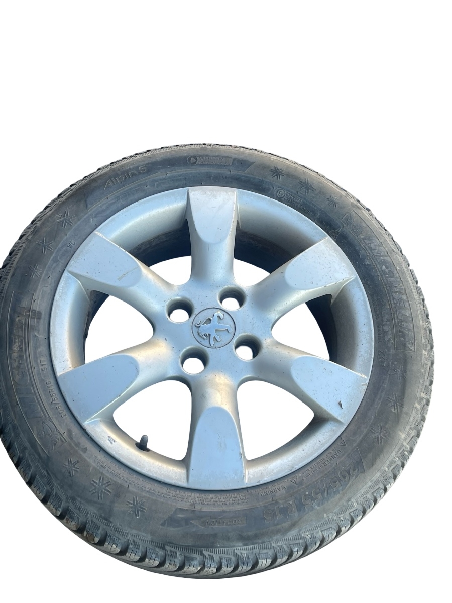 Jante din aliaj R16 + cauciucuri PEUGEOT 307 3A/C 2000 -> – foto 3
