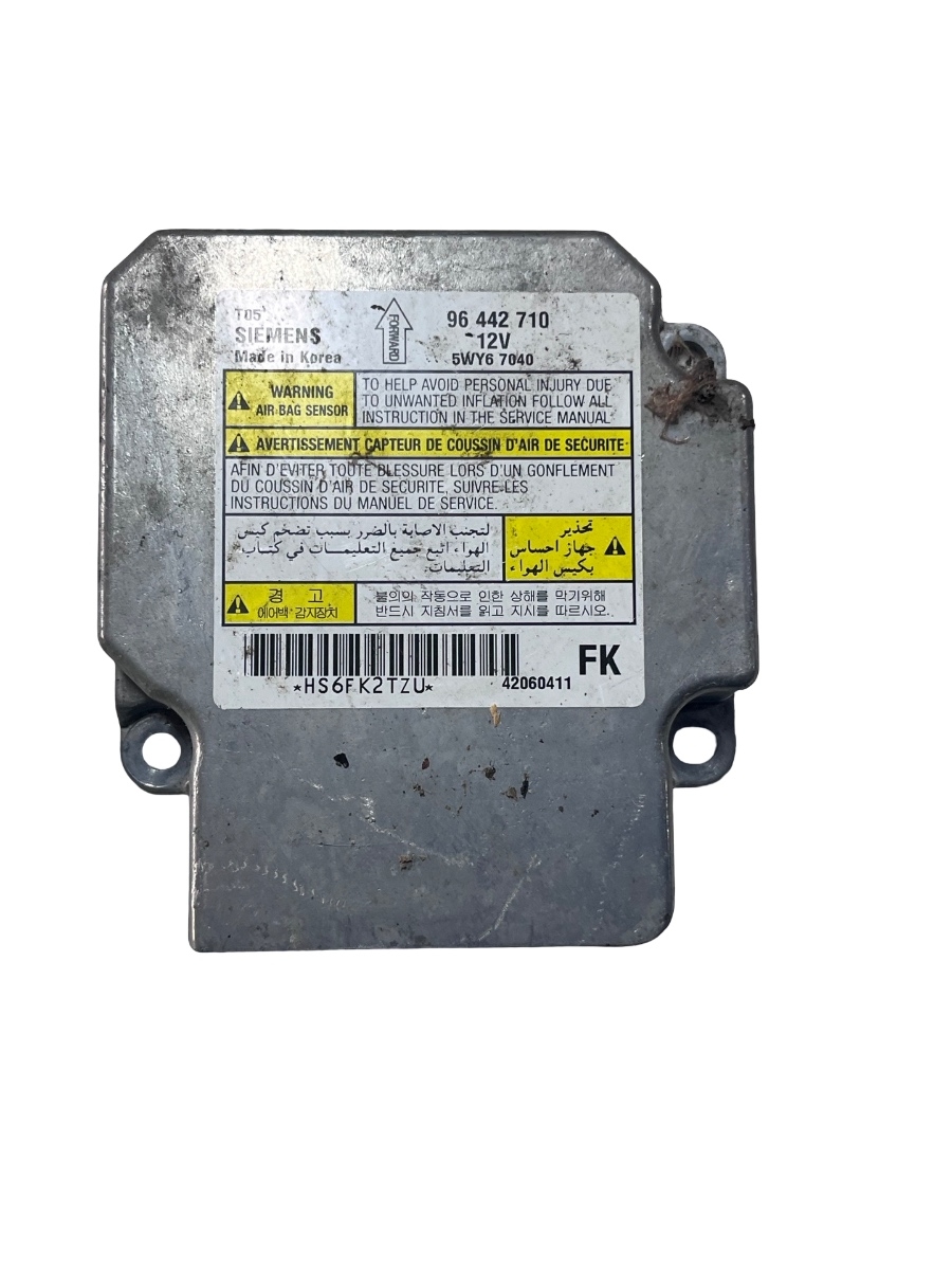 Calculator airbag  CHEVROLET AVEO Saloon T200 2003 - 2008 96442710
