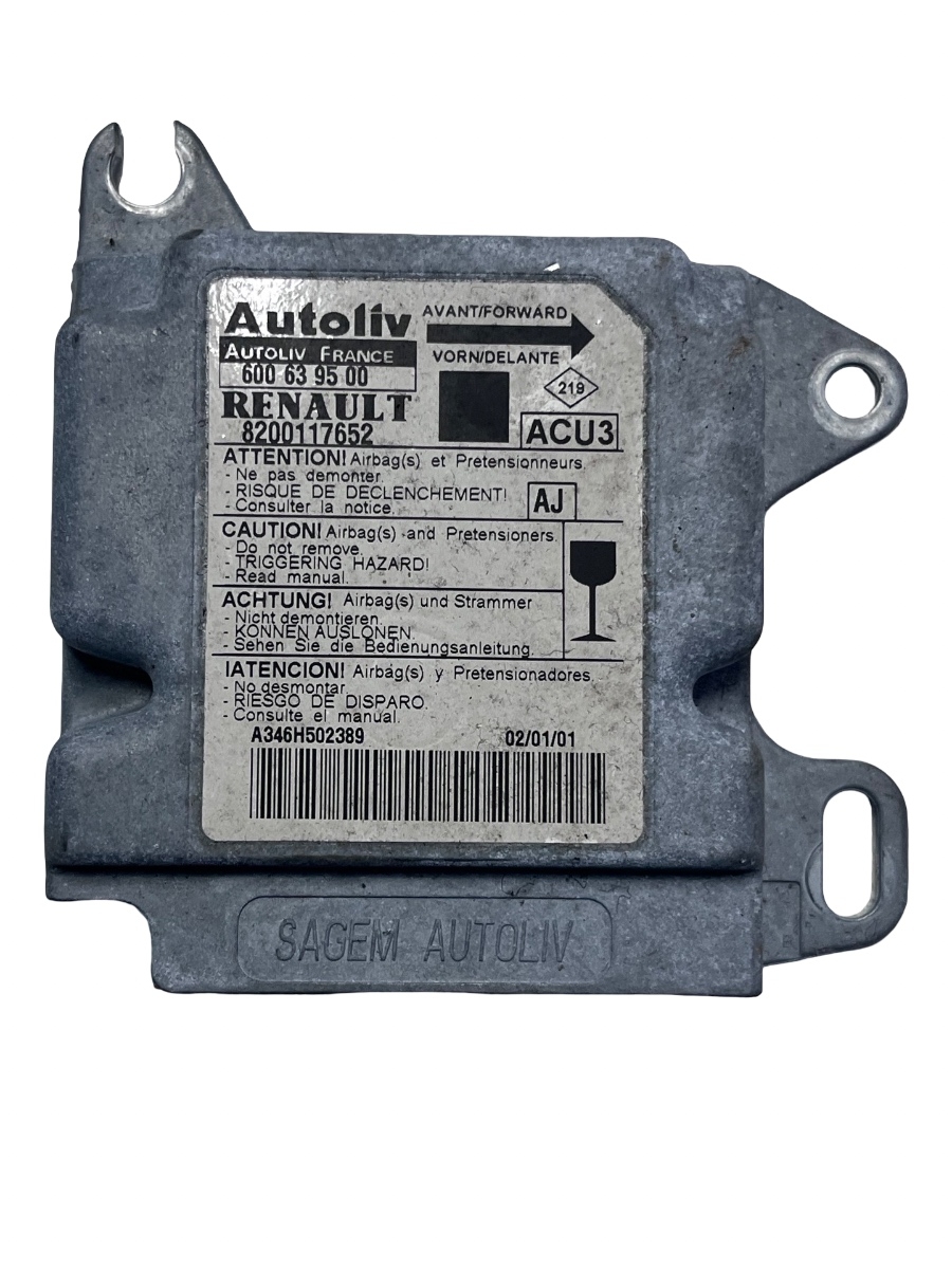 Calculator airbag  RENAULT SCENIC I JA0/1_, FA0_ 1999 - 2003 8200116752
