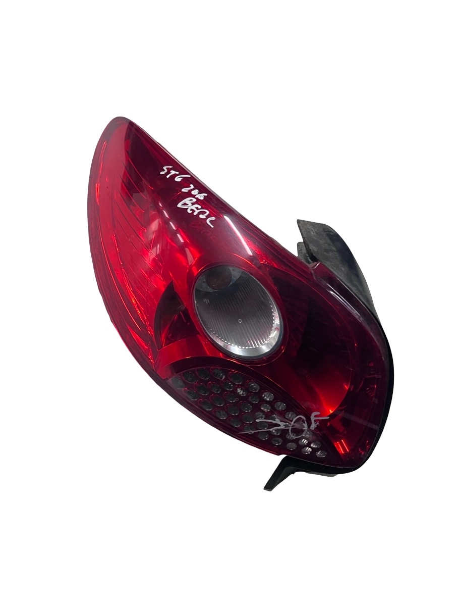 Lampa spate / Stop stanga spate PEUGEOT 206 Berlina  2D 2000 - > 9682795080 ( Sticla fisurata )