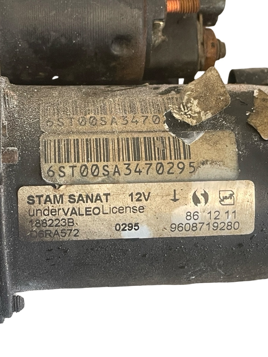 Electromotor PEUGEOT 206 Saloon 2007 - > 1.4 KFV (TU3A), KFW (TU3JP) 9608719280 – foto 3