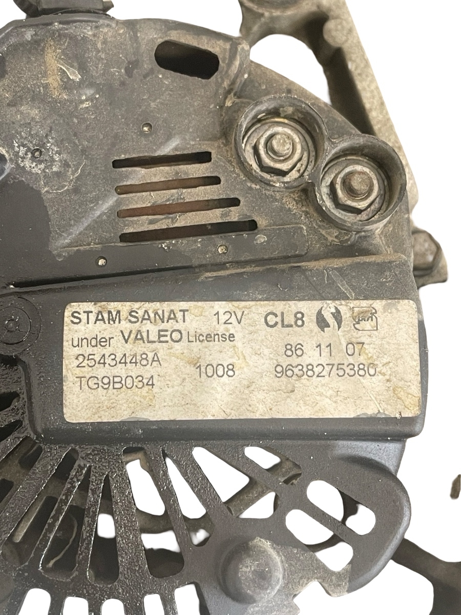Alternator PEUGEOT 206 Saloon 2007 - > 1.4 KFV (TU3A), KFW (TU3JP) 9638275380 – foto 2