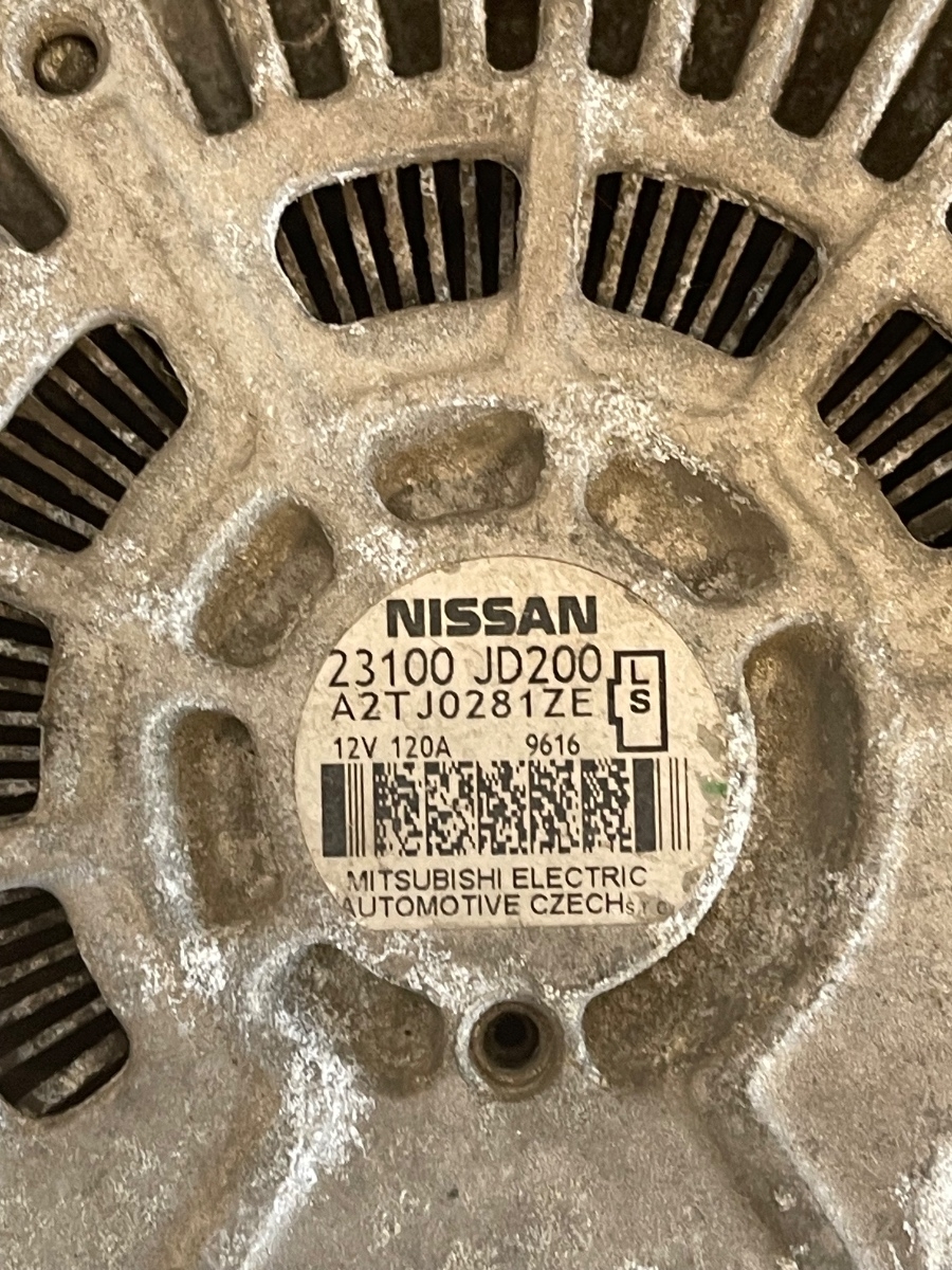Alternator NISSAN QASHQAI / QASHQAI +2 I J10, JJ10 2006 - 2014 2.0 MR20DE 23100JD200 – foto 2