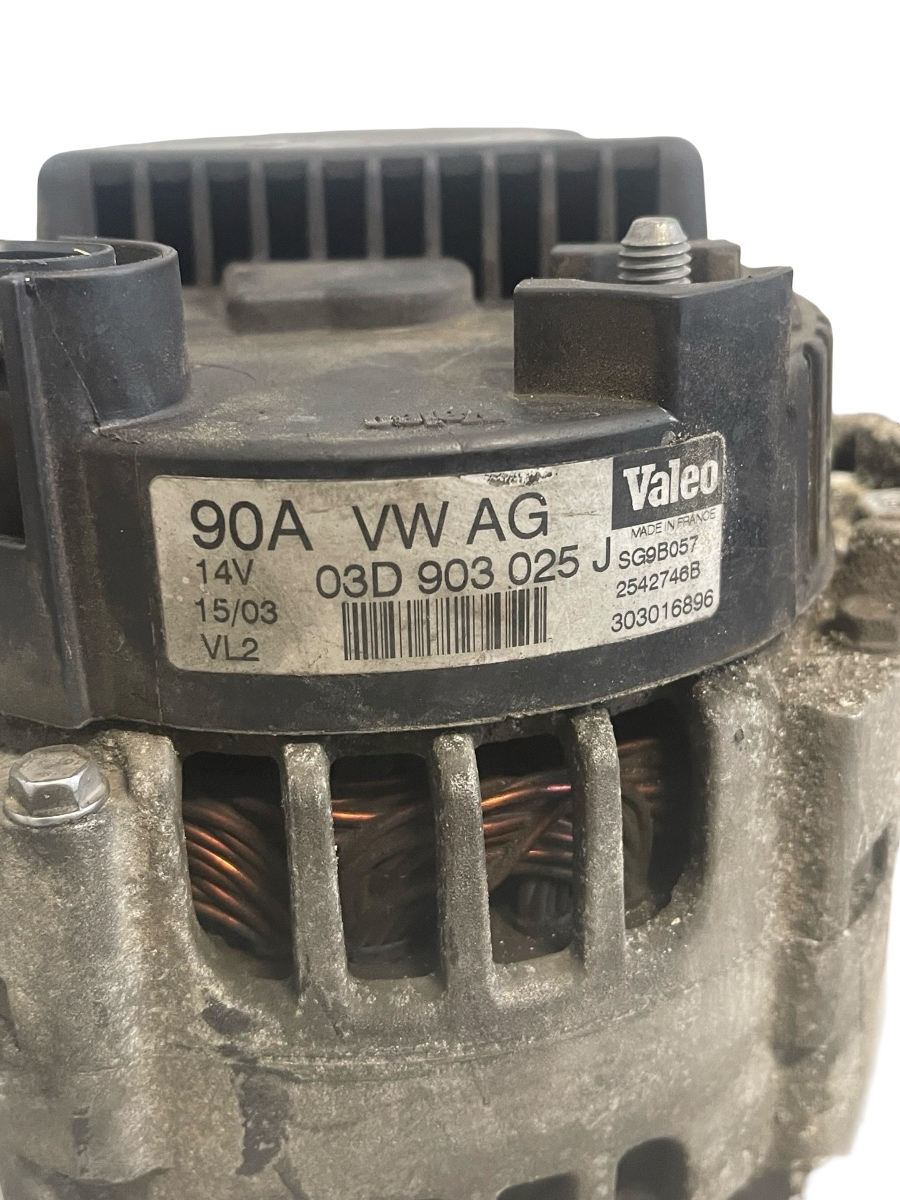 Alternator VOLKSWAGEN POLO 9N_ 2001 - 2012 1.2 12V AZQ, BME 03D903025J – foto 2