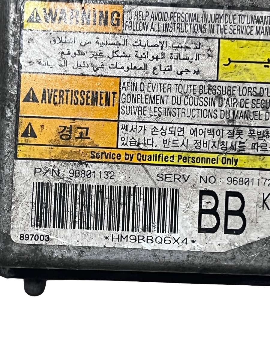 Calculator airbag CHEVROLET SPARK 2005 - > 96801132 – foto 3