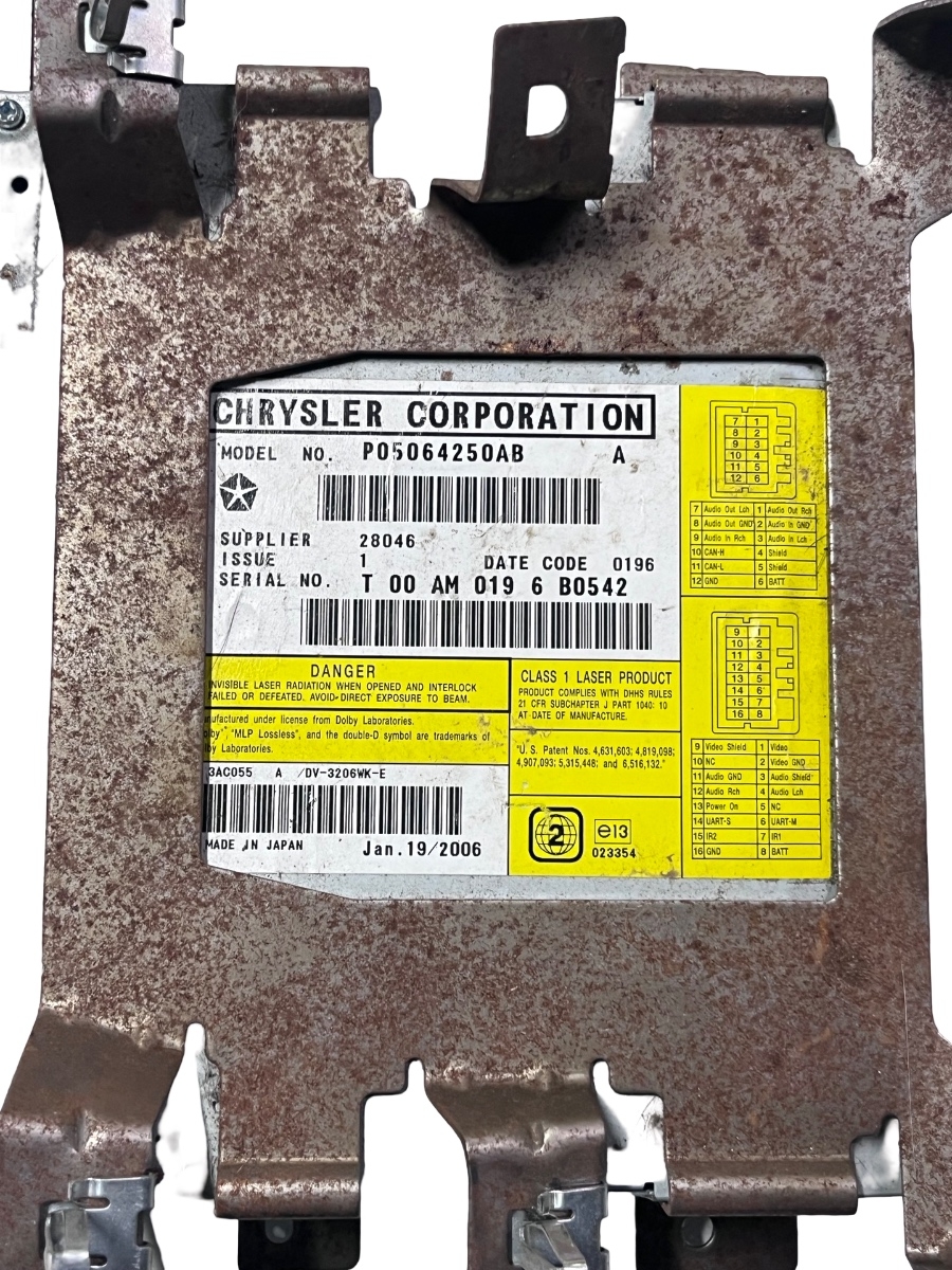 DVD Player JEEP COMMANDER XK, XH 2005 - 2010 P05064250AB – foto 3