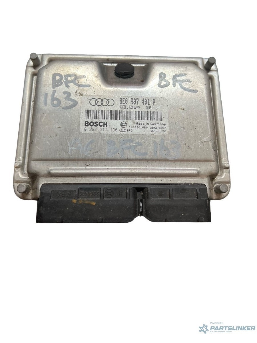 ECU modul/unitate de control motor AUDI A6 II 4B2, 4B4, C5 1997 - 2005 2.5 TDI BCZ, BDG, BFC 8E0907401P